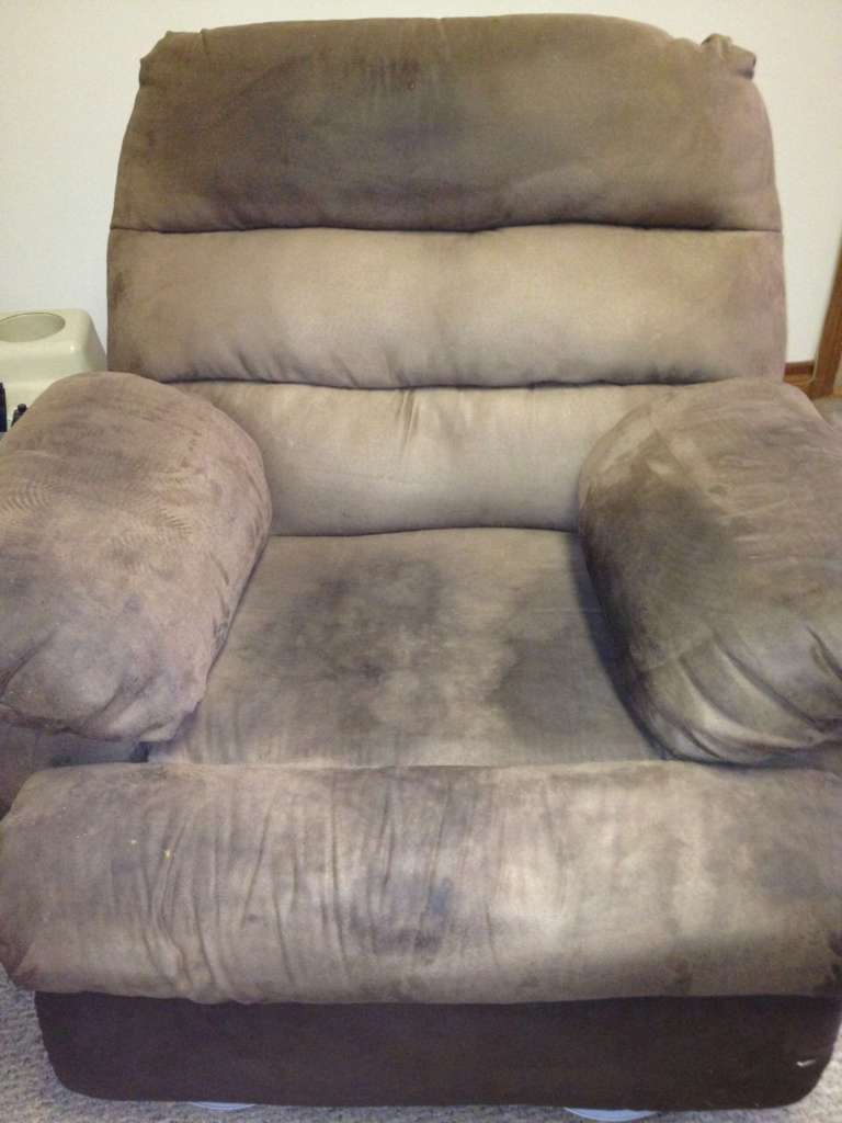 Microfiber Furniture Cleaning - Before